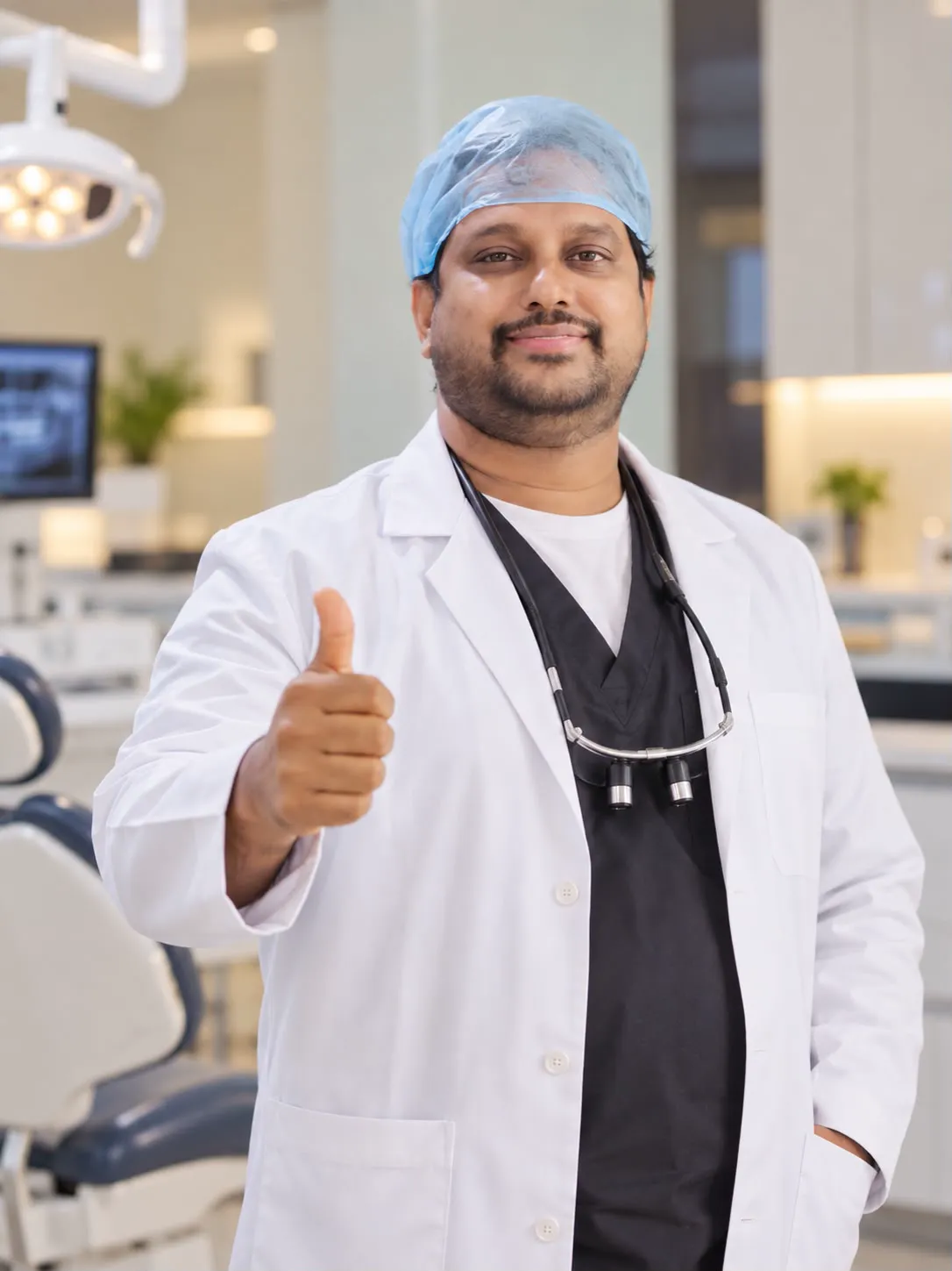 Dr. Durga Prasad in the treatment room